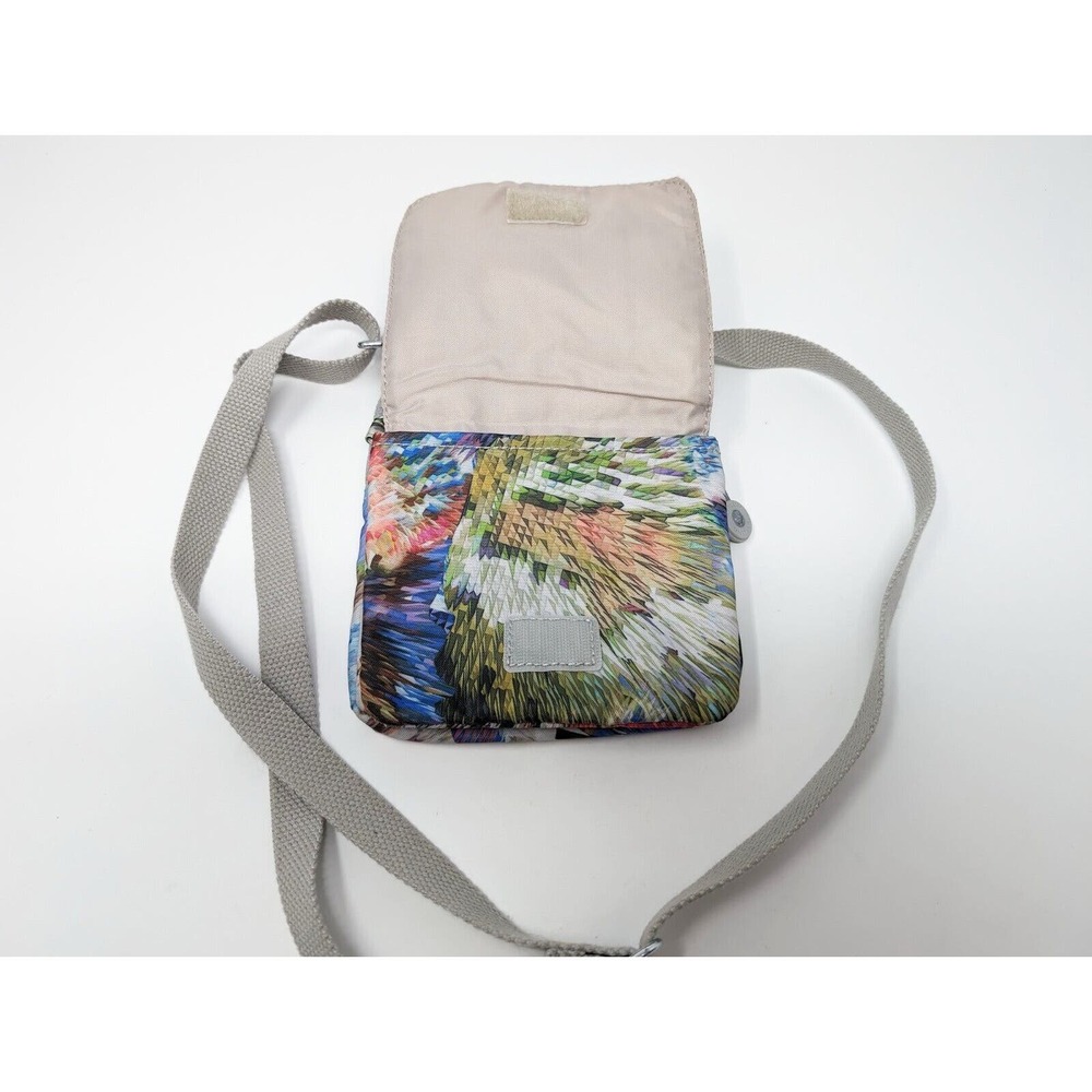 Kipling Purse Crossbody Eldorado Small Gray Tie Dye Print Nylon Bag - Picture 9 of 15